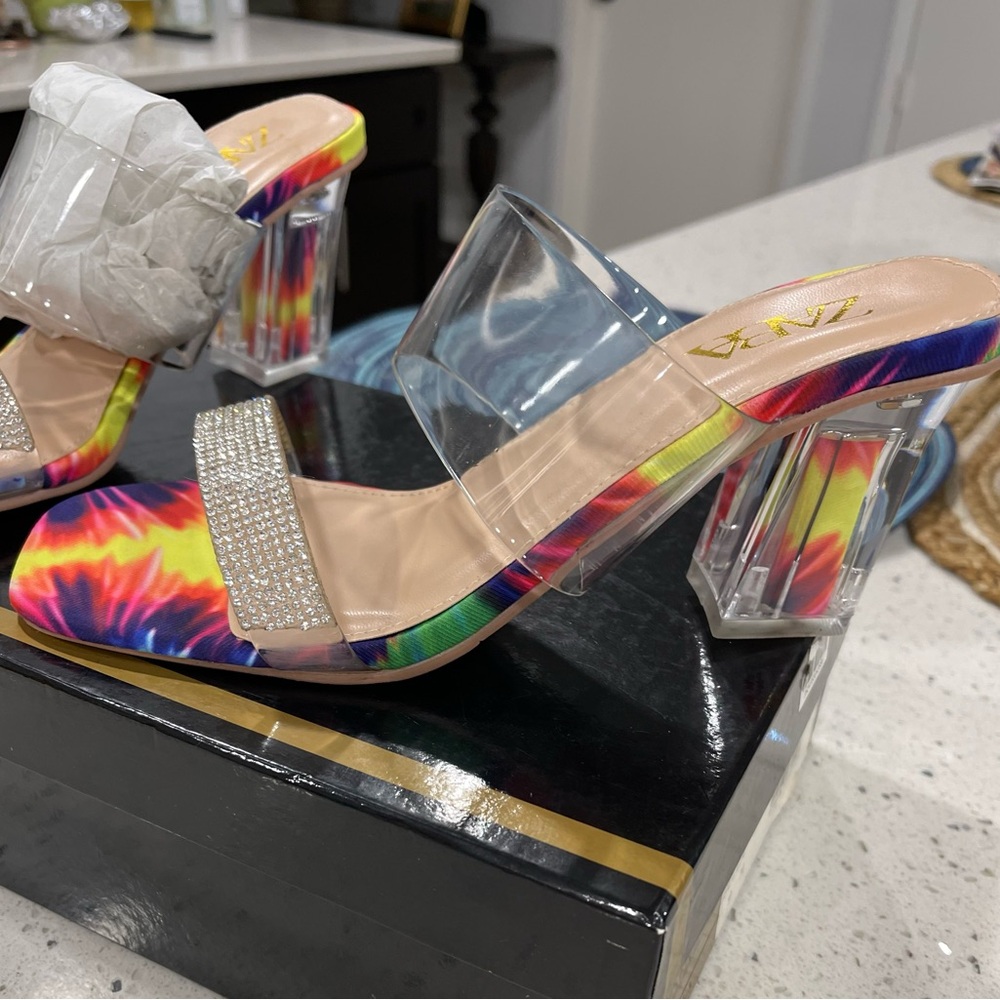 Zara Heels with Clear Straps